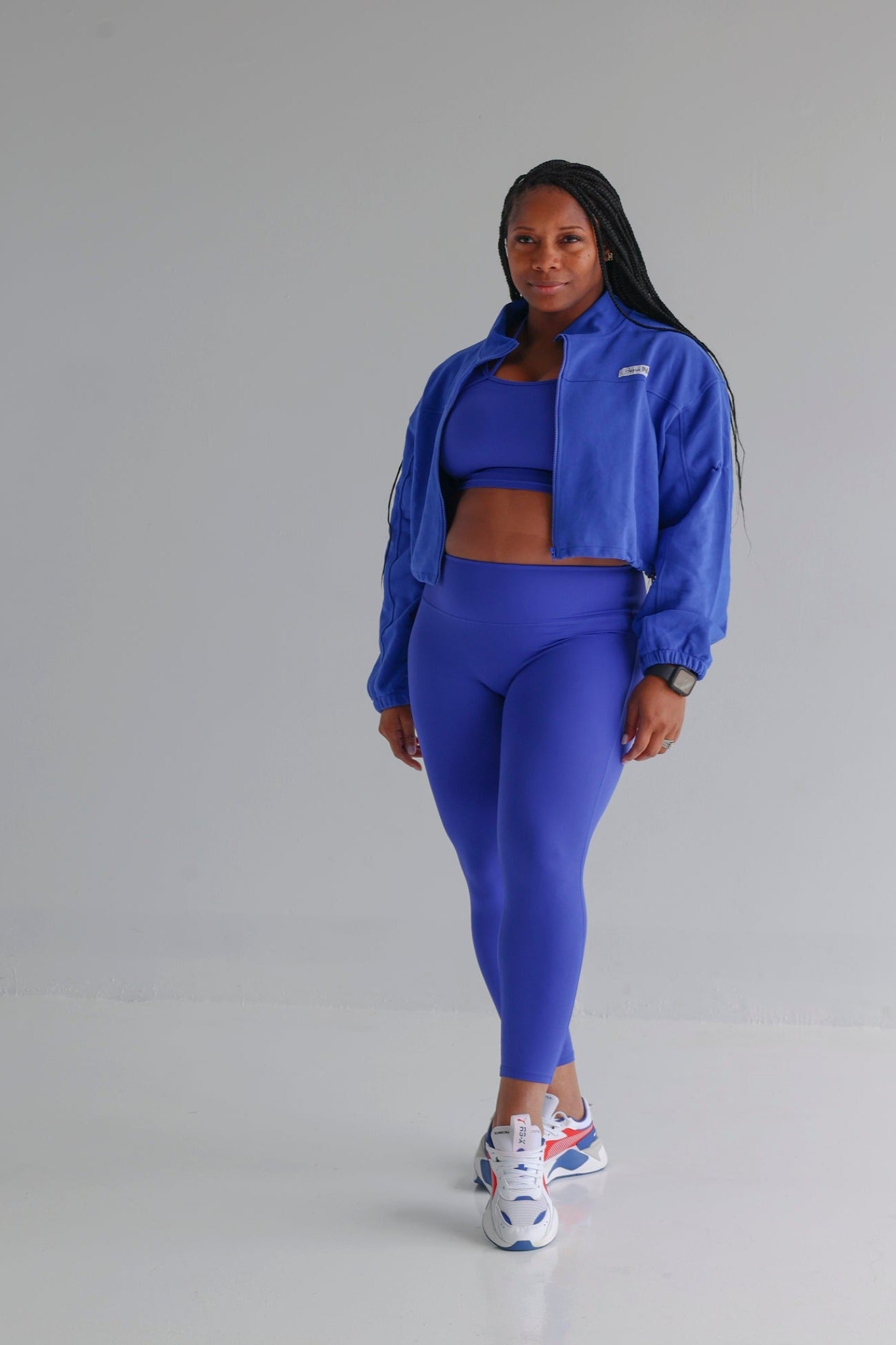 3 Pieces Second Skin Set in Blue – Begin Now Athleisure Apparel