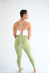 Green Begin Now Contouring Leggings